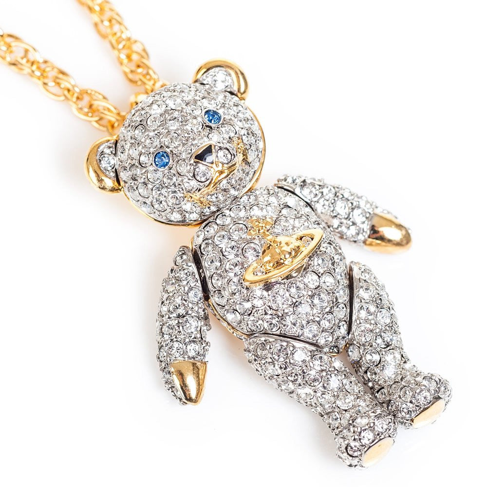 Crystal Teddy Pendant