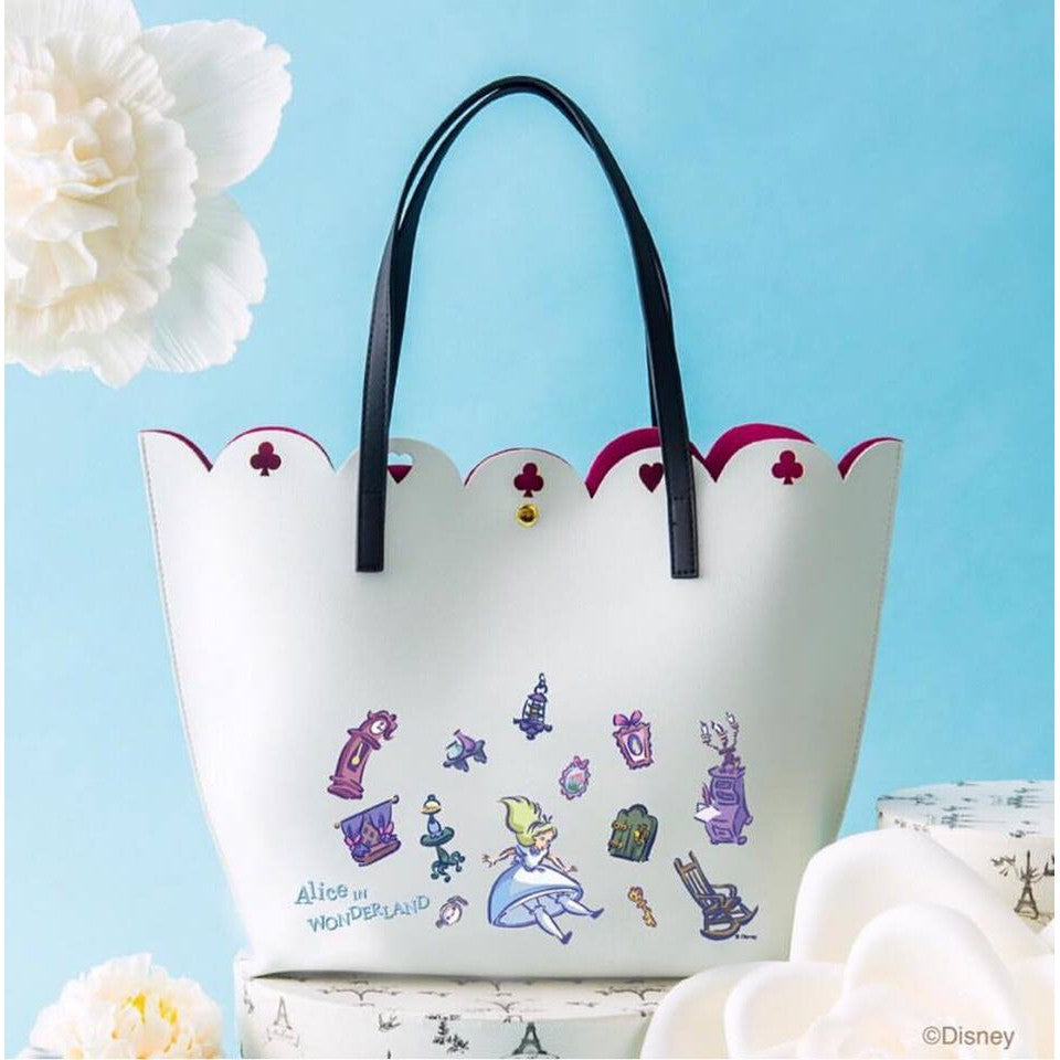 Alice in Wonderland Ivory and Morning Dawn Tote