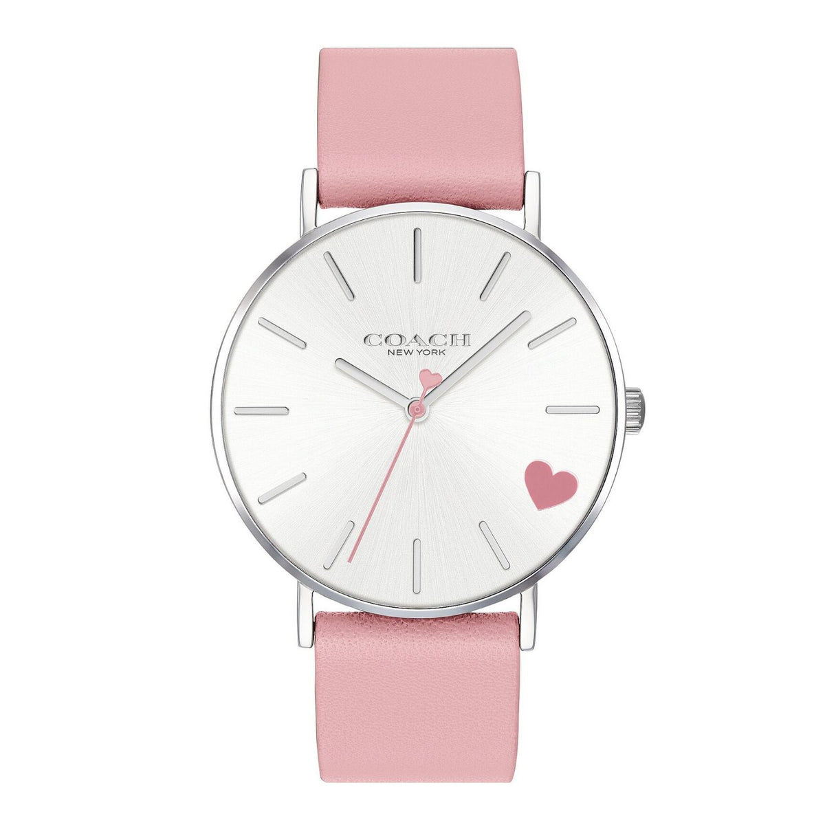 Coach Perry Watch With 36mm Coral Pink Face & Coral Pink Leather Band COACH WOMEN main image 4
