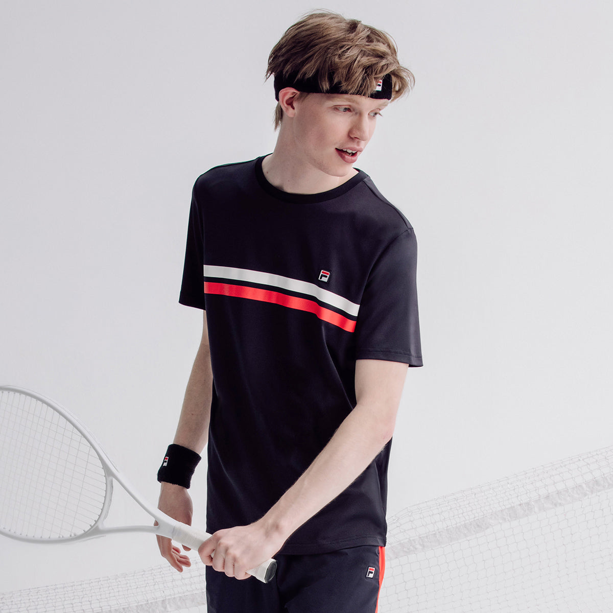 Blue fila top shirt