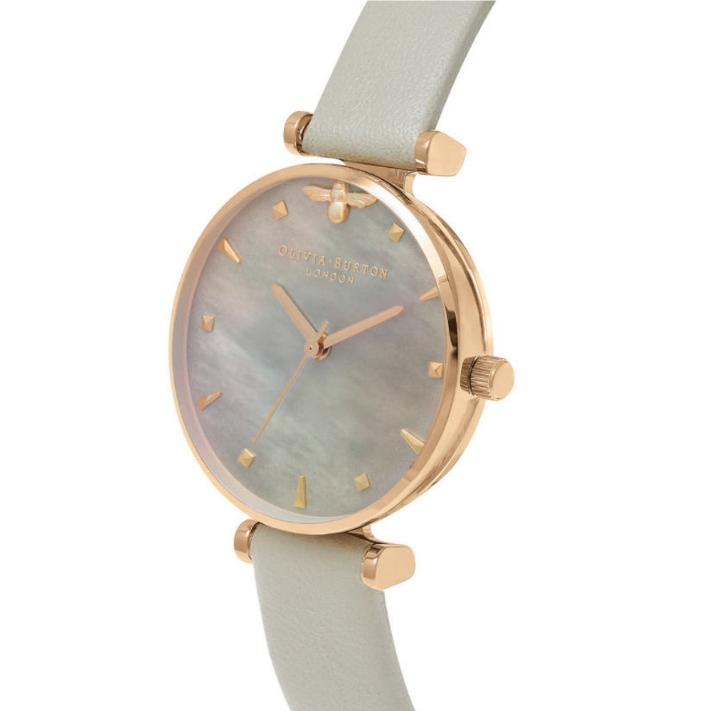 Olivia burton queen bee mother of pearl hotsell