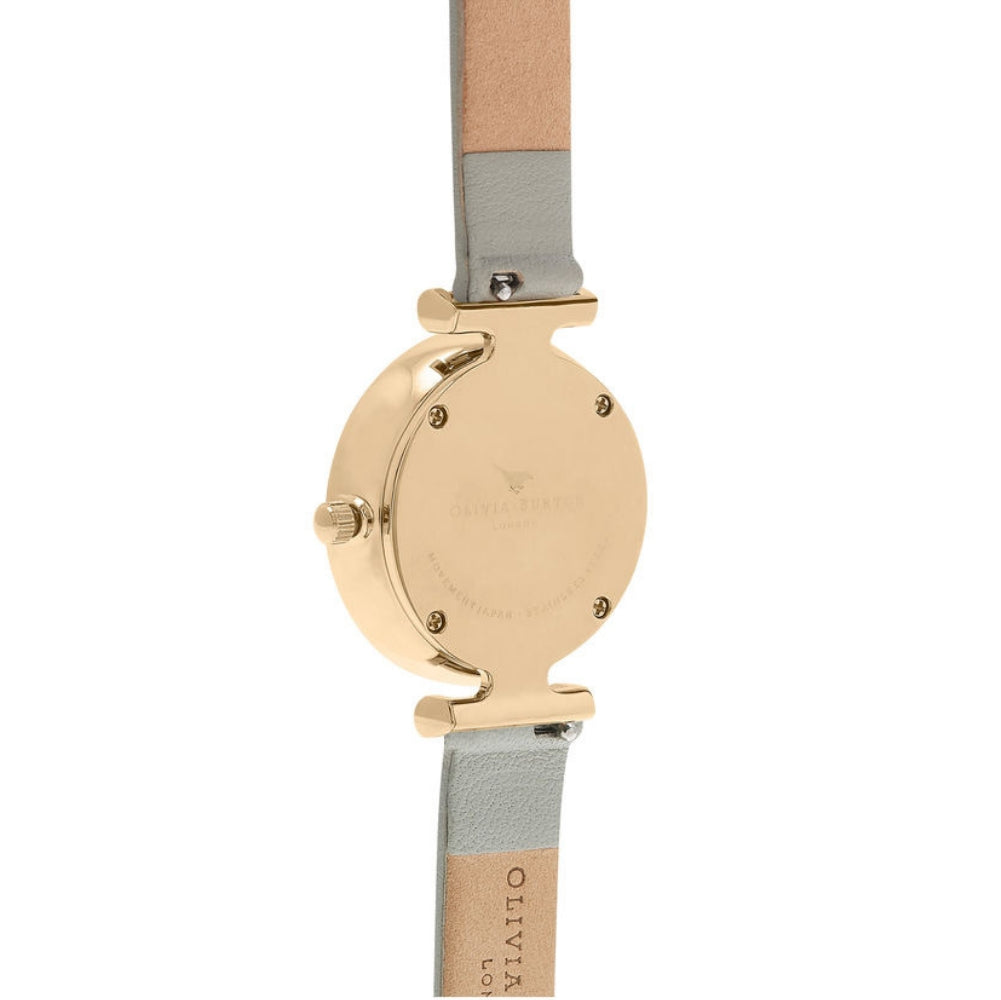 Queen Bee Grey Mother of Pearl Dial Grey and Gold Watch