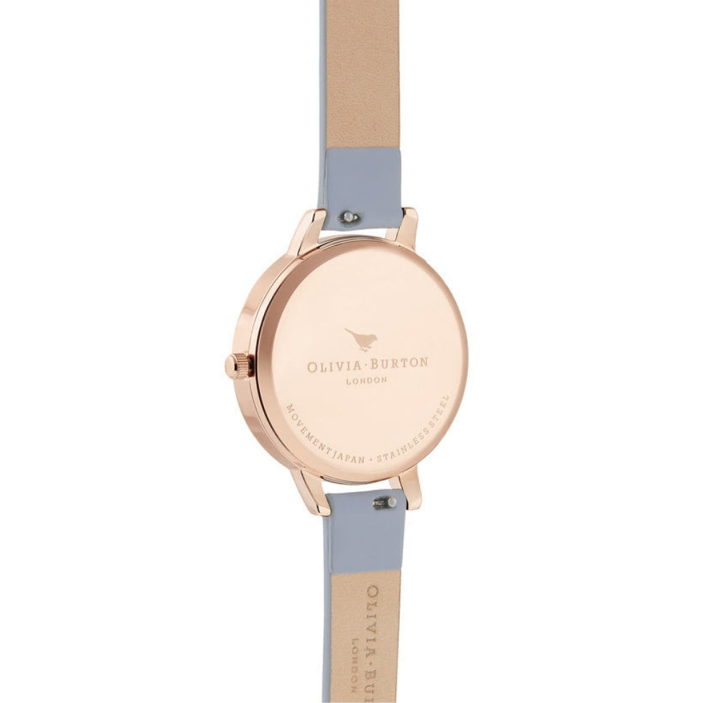 Rainbow Bee Demi Dial Chalk Blue and Rose Gold Watch Seven Season