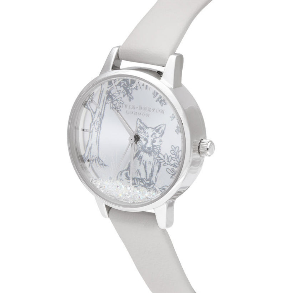 Olivia burton snow globe deer cheap watch