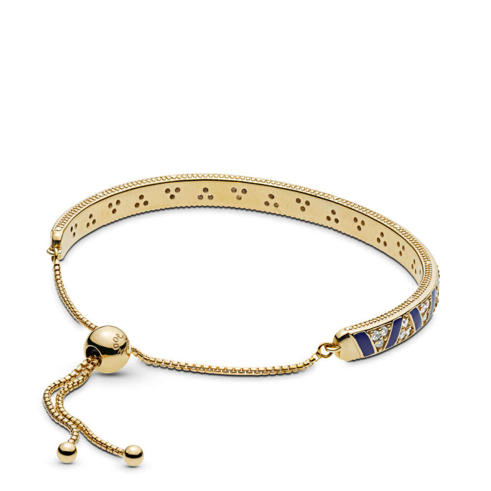 Exotic stones and stripes sliding bangle sale