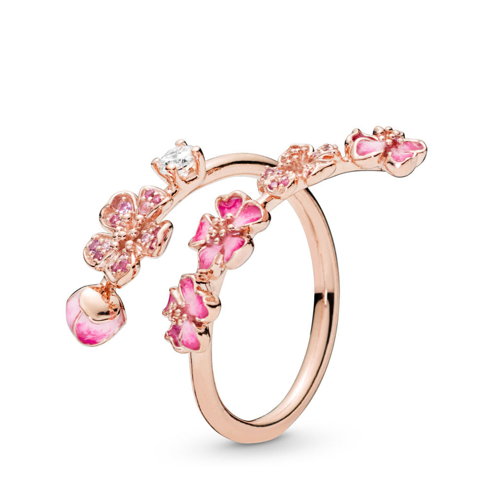 Rose gold online pandora daisy ring
