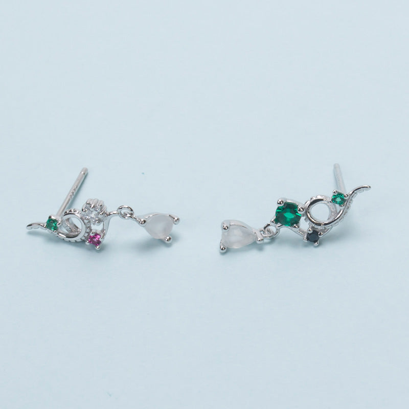 Harry Potter Slytherin Serpent Drop Earrings