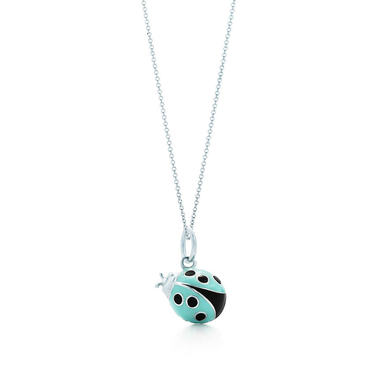 Blue and Black Ladybug Pendant Necklace - Seven Season