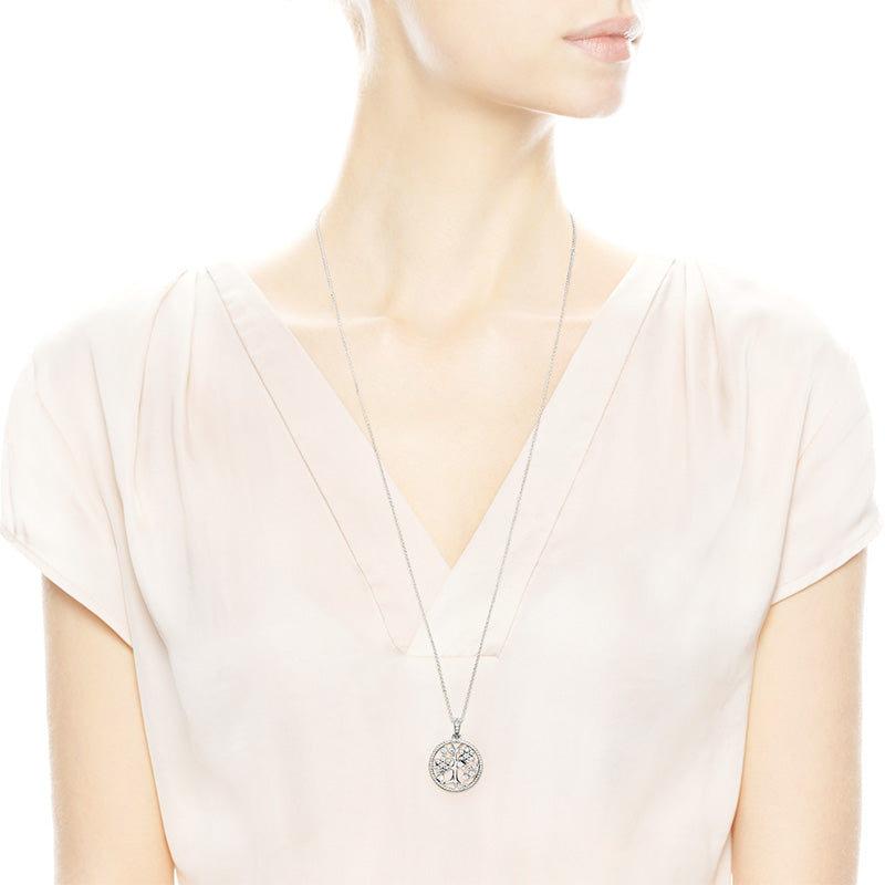 Pandora family top tree necklace