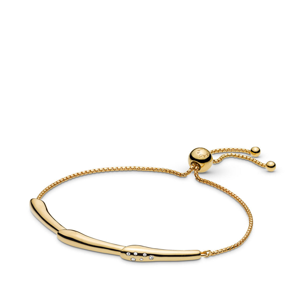 Pandora gold store sliding bracelet