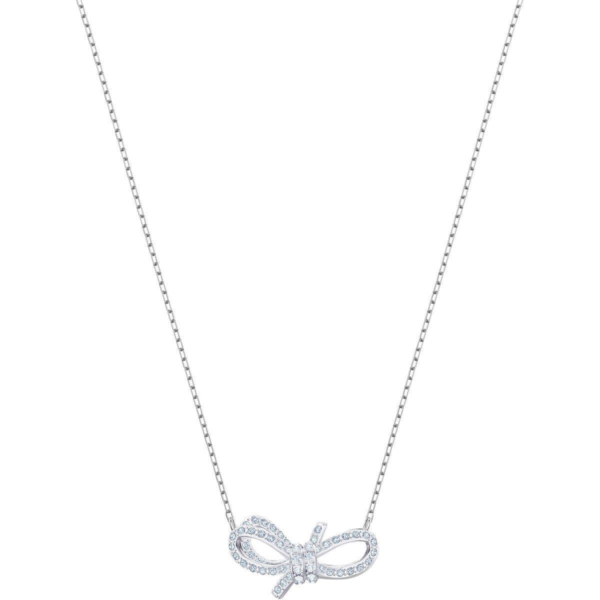 Lifelong Bow White Rhodium Plating Pendant Necklace Seven Season