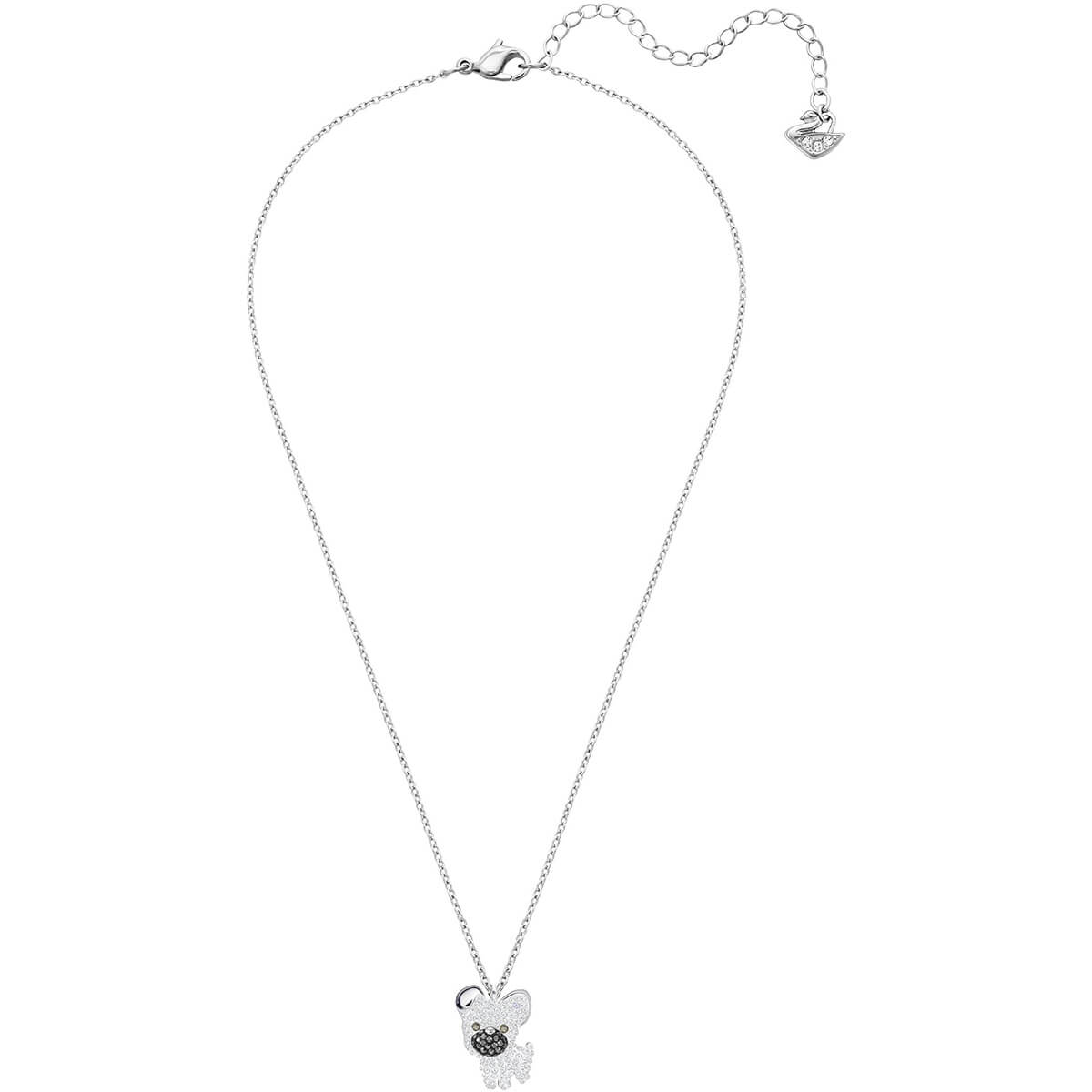 Little Dog White Rhodium Plating Pendant Necklace Seven Season