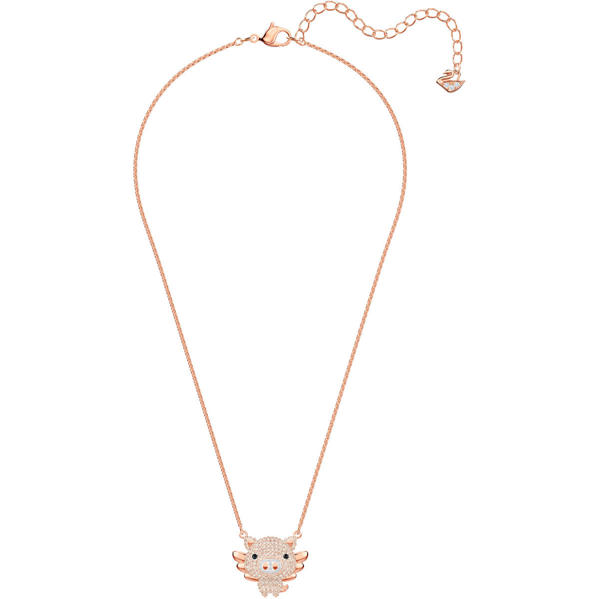 Swarovski pig clearance necklace