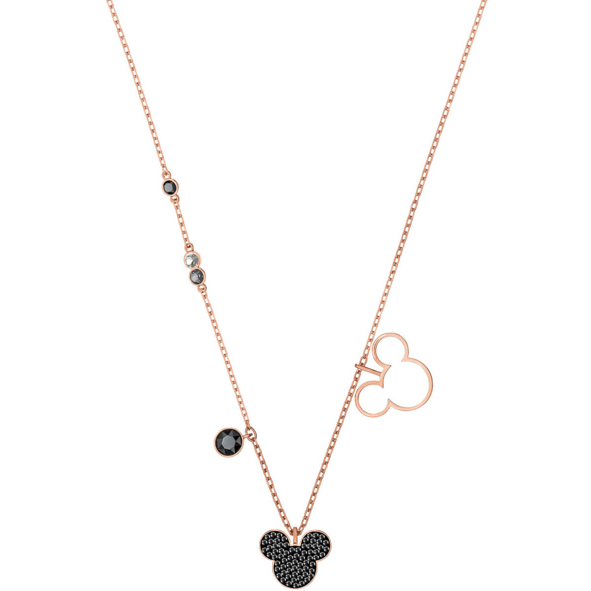 Rose gold clearance mickey mouse necklace