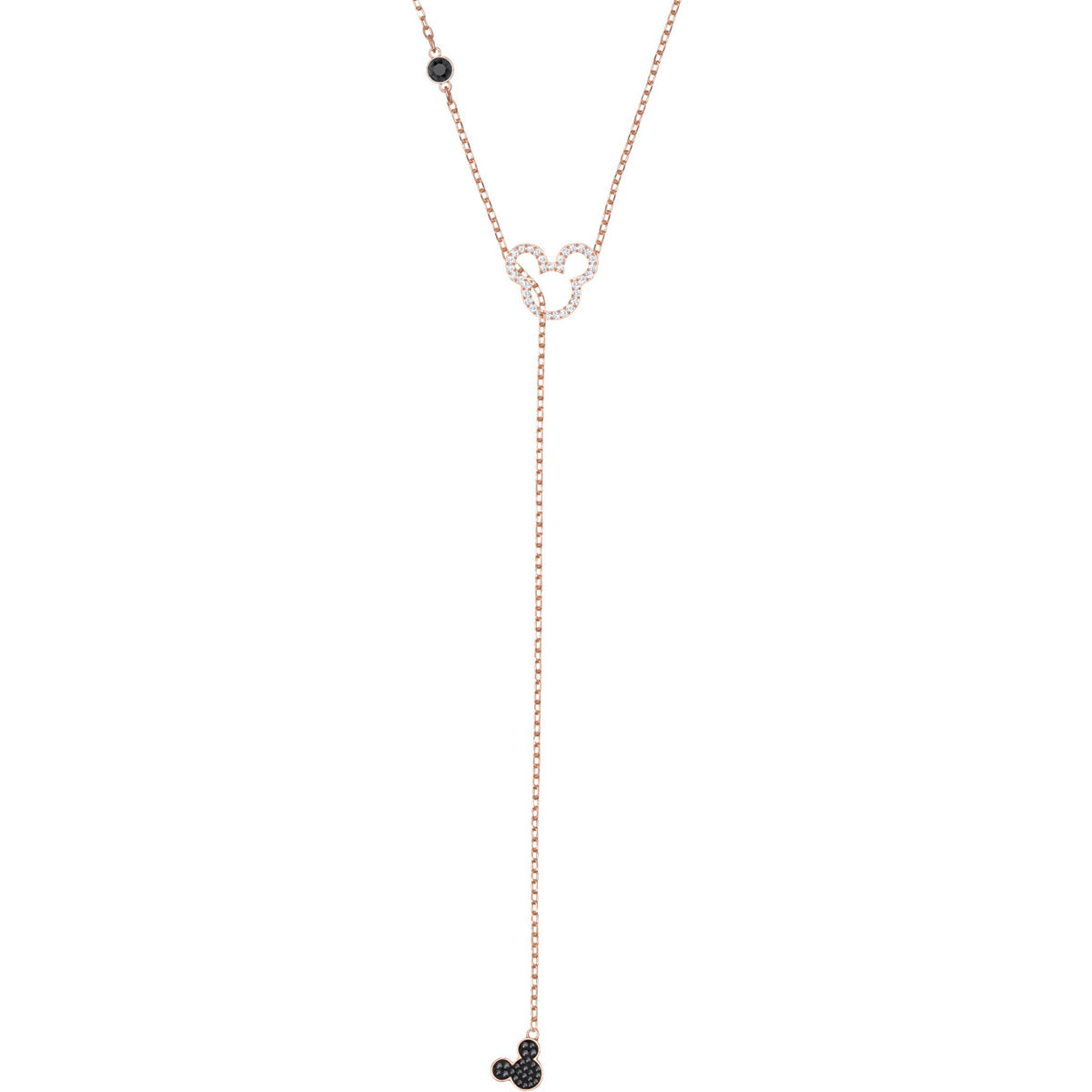 Mickey Multi Colored Rose Gold Plating Y Necklace Seven Season