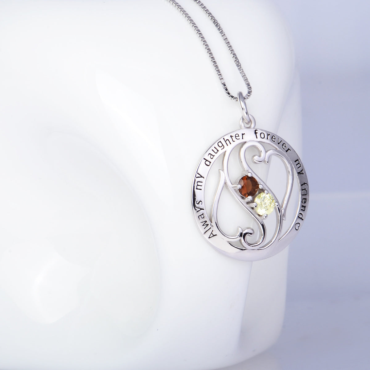 Always my daughter cheap forever my friend necklace
