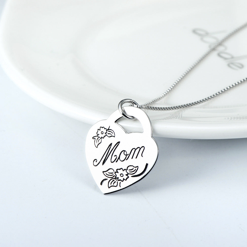 Mom heart necklace discount