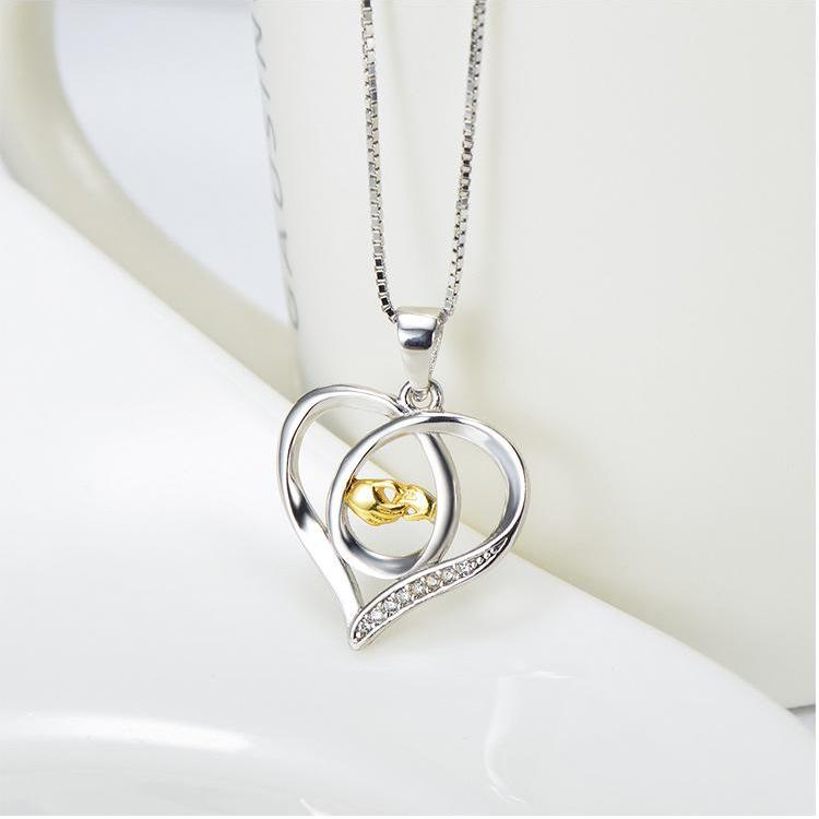 Baby charm necklace for mom top