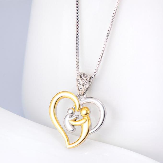 Mother son necklace jewelry sales