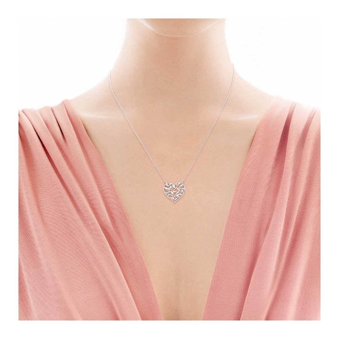 Tiffany olive leaf heart necklace Clearance