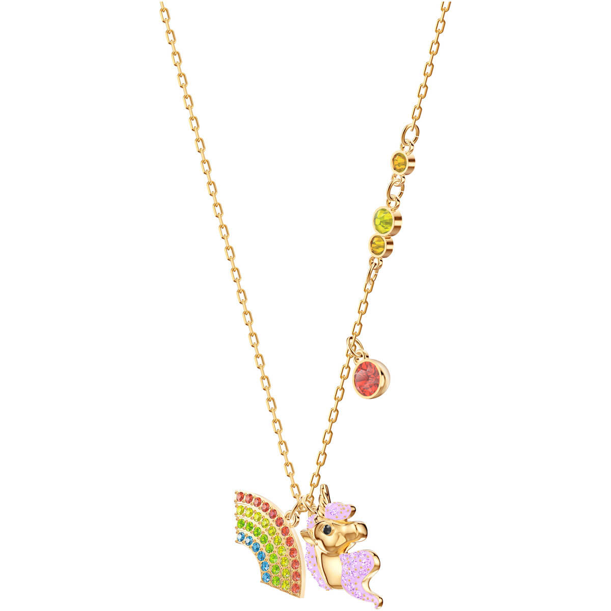 Out of this World Unicorn Multi Colored Gold Plating Necklace
