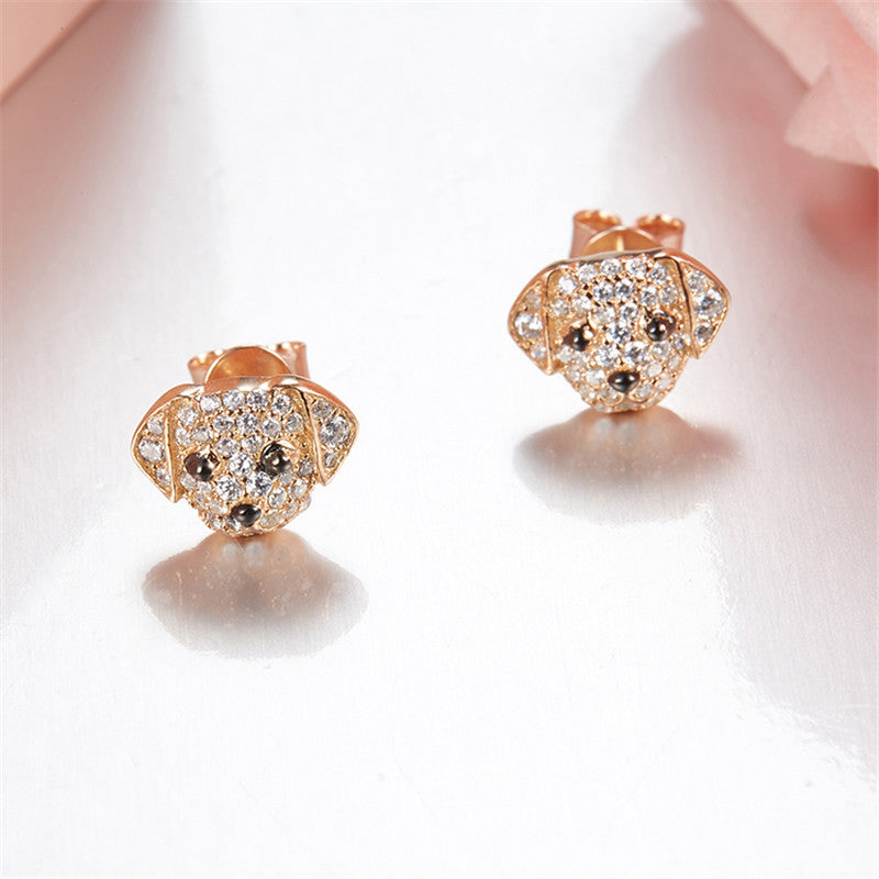 Puppy cheap earrings studs