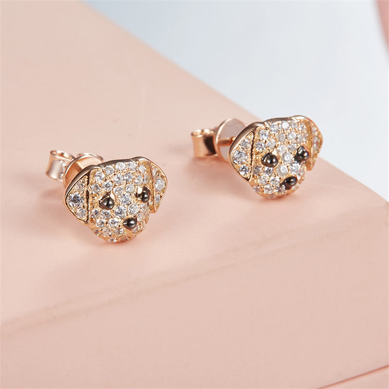 Golden retriever stud earrings 2025