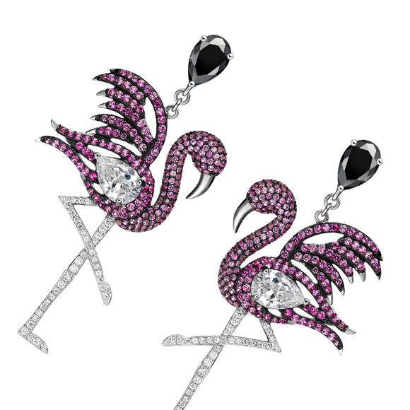 Swarovski hotsell flamingo earrings