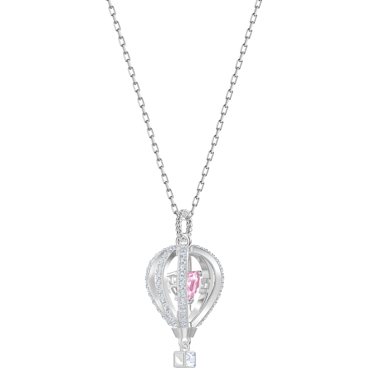 Into the Sky Multi Colored Rhodium Plated Pendant Necklace Seven