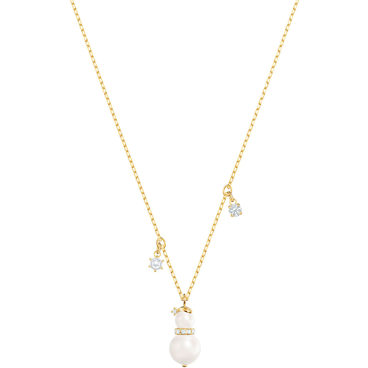 Little Snowman White Gold Plating Pendant Necklace - Seven