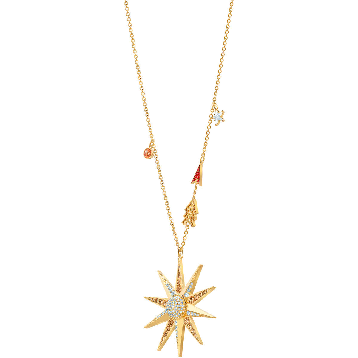 Swarovski lucky goddess star necklace hot sale