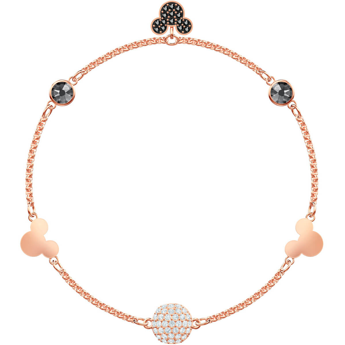 Mickey Strand Multi Colored Rose Gold Plating Bracelet