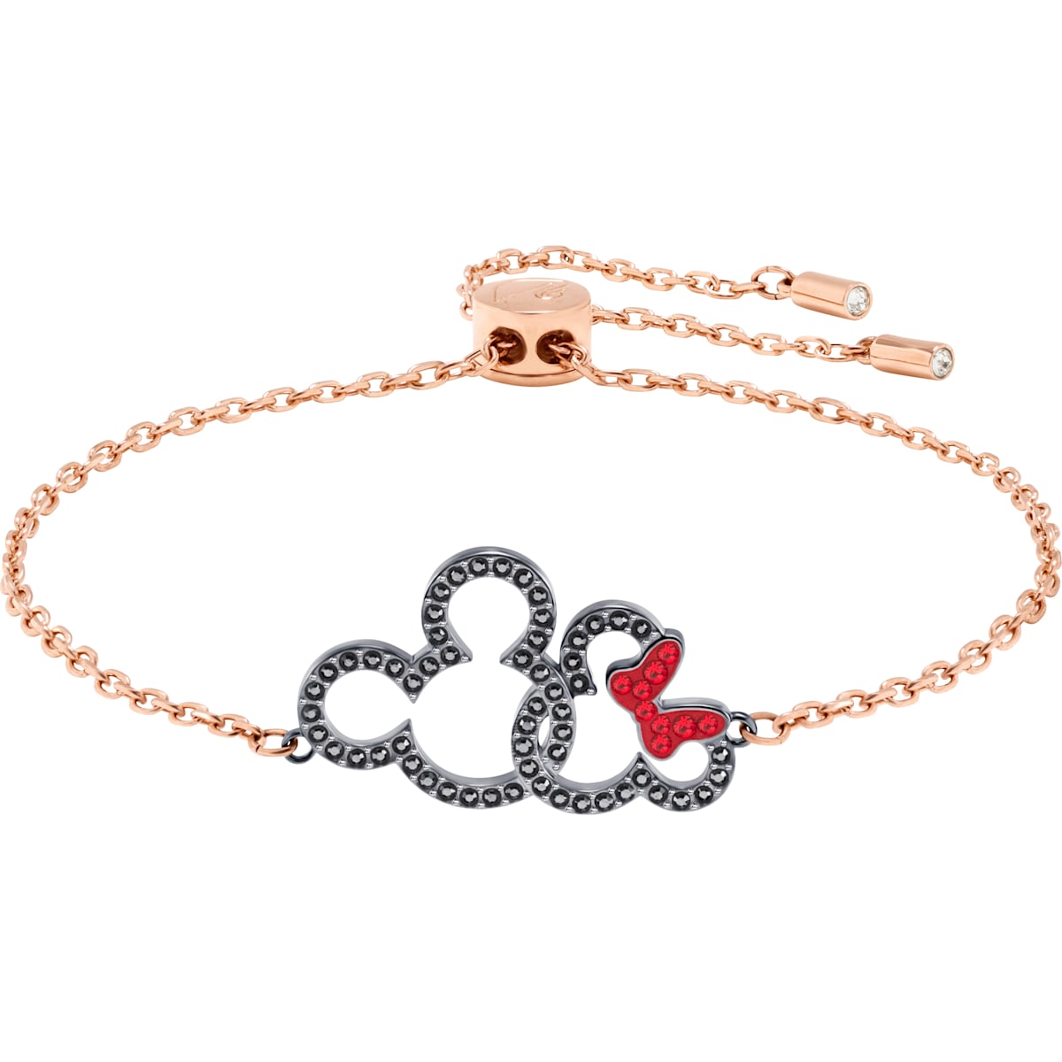 Mickey and Minnie Multi Colored Mixed Metal Finish Bracelet