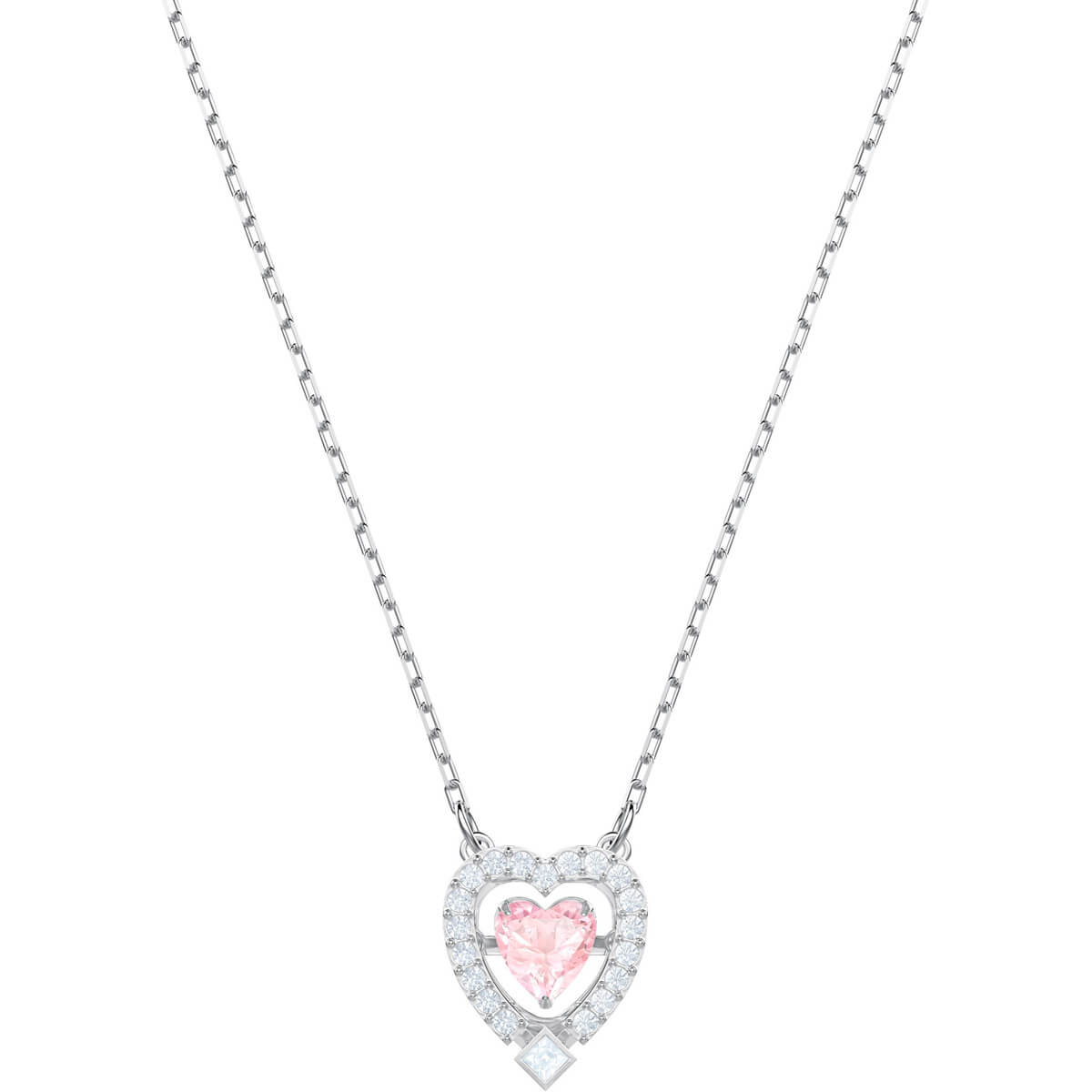 Sparkly heart necklace deals