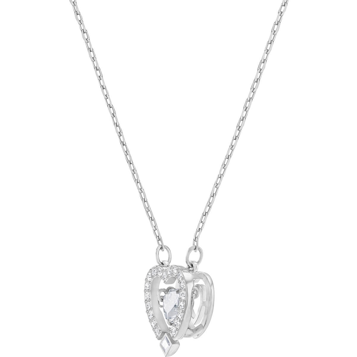 Swarovski sparkling top dance heart necklace
