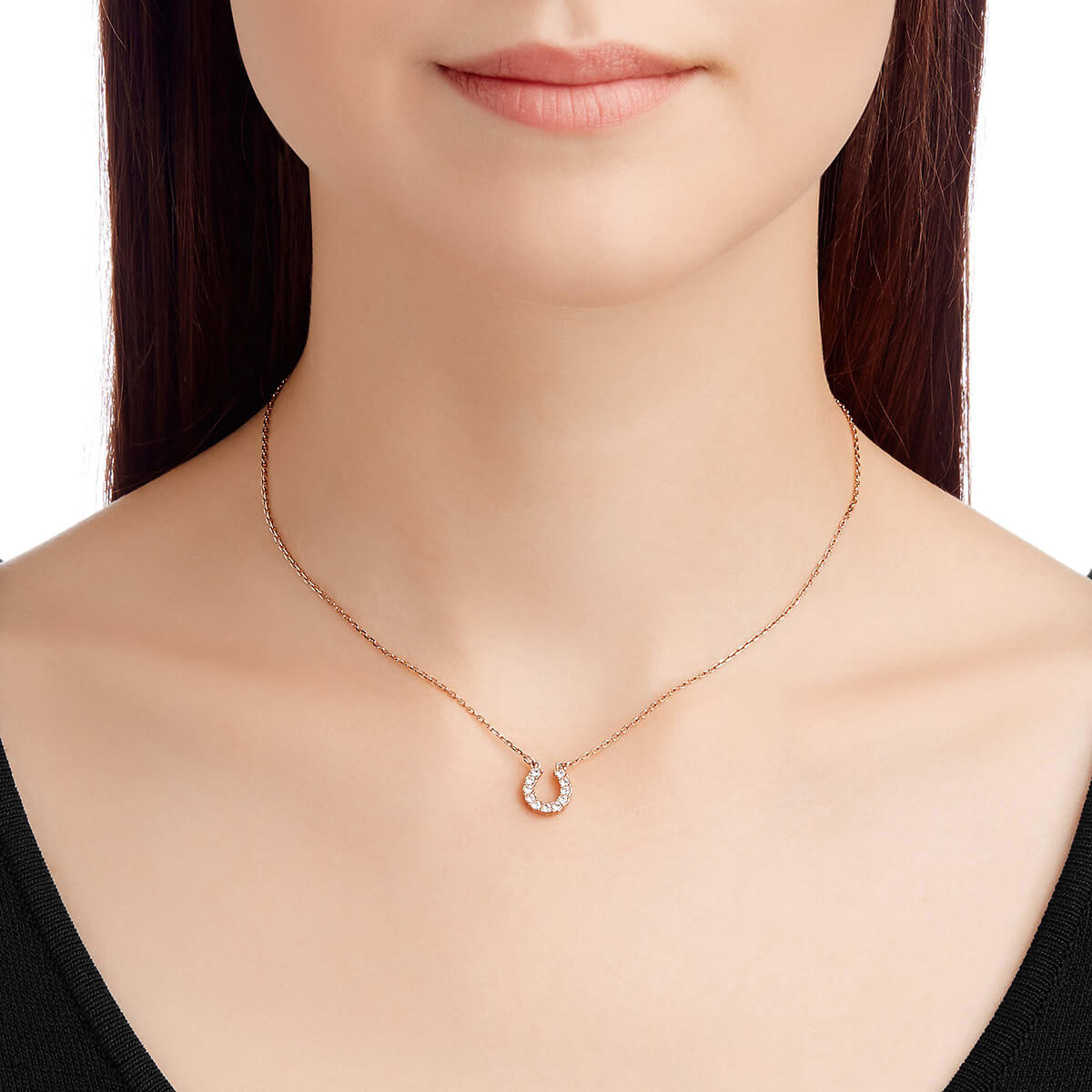 Swarovski necklace outlet gold plated