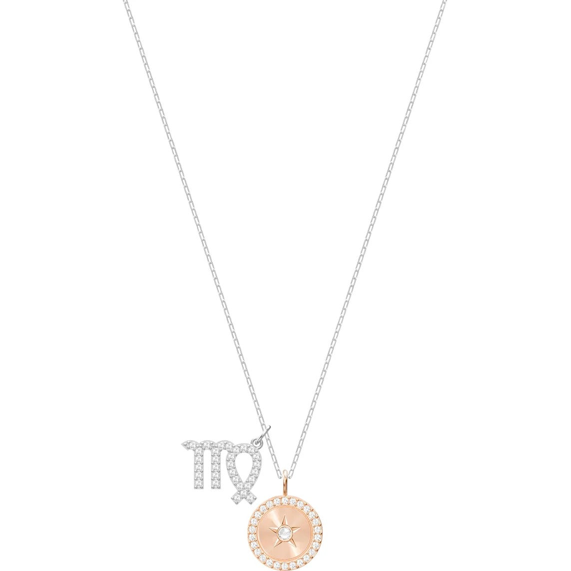 Zodiac Virgo Violet Rhodium Plated Pendant Necklace Seven Season