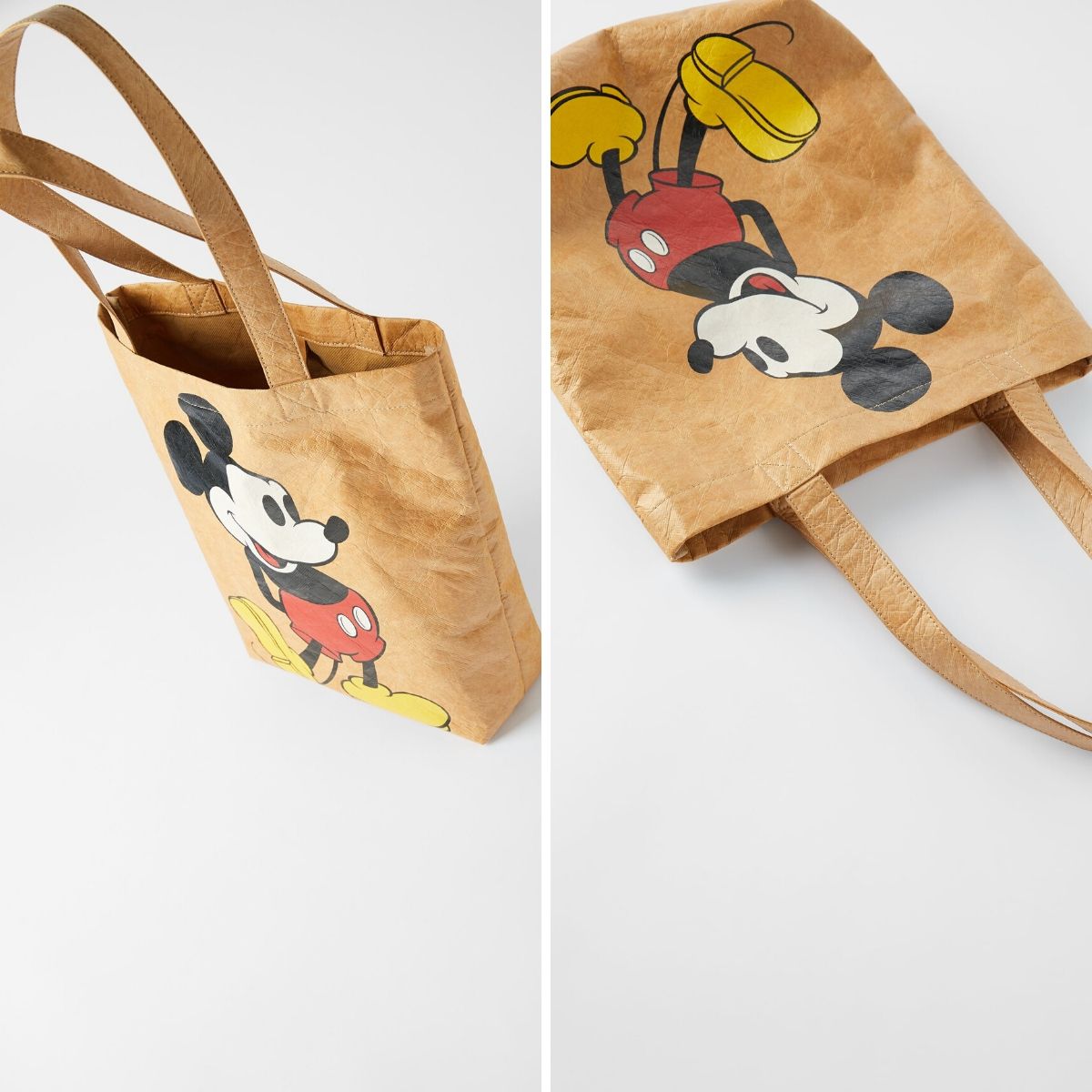 Zara mickey mouse tote bag 2025