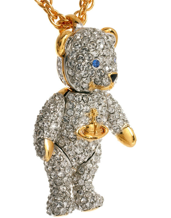 Crystal Teddy Pendant