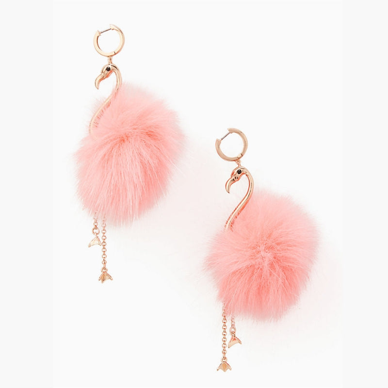 By the Pool Flamingo Statement Earrings