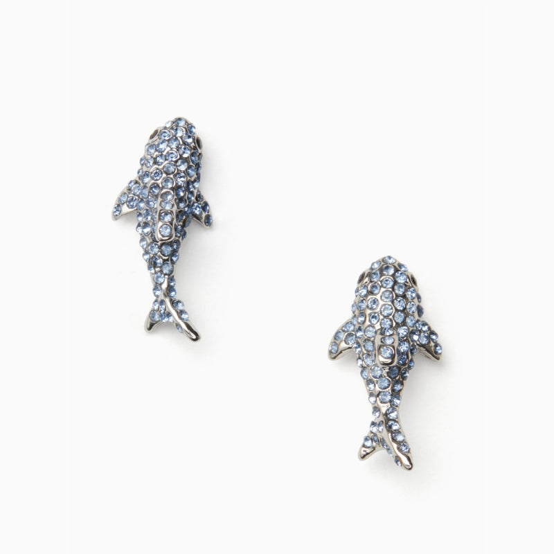 California Dreaming Pave Shark Stud Earrings Seven Season