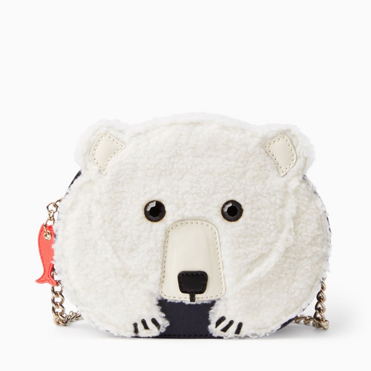 Fuzzy Soft Teddy Bear Messenger Bag Cross Body
