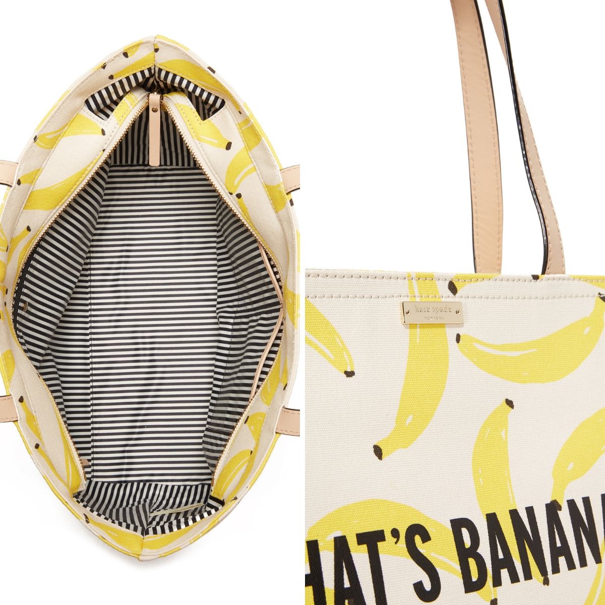 Flights of Fancy That's Bananas Francis Canvas Tote Bag