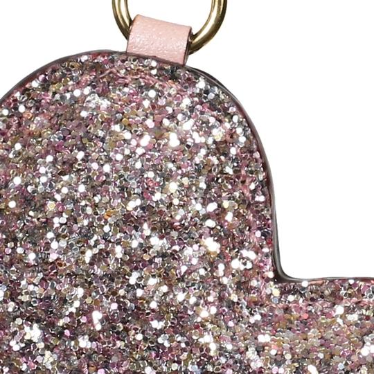 pink glitter keychain