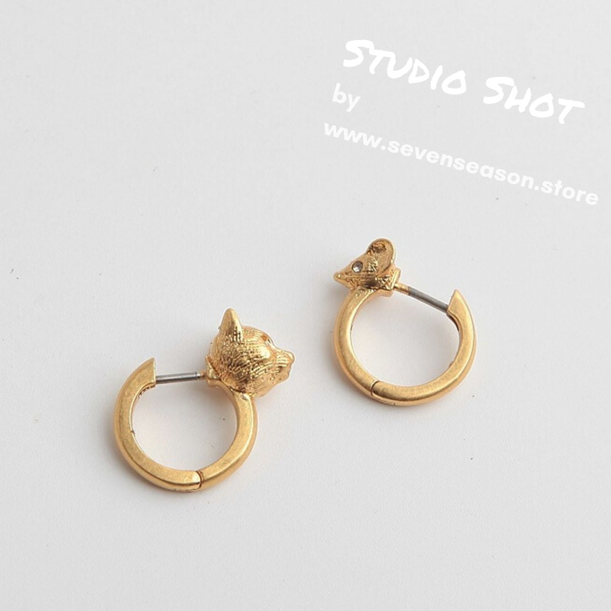 Kate spade store house cat earrings