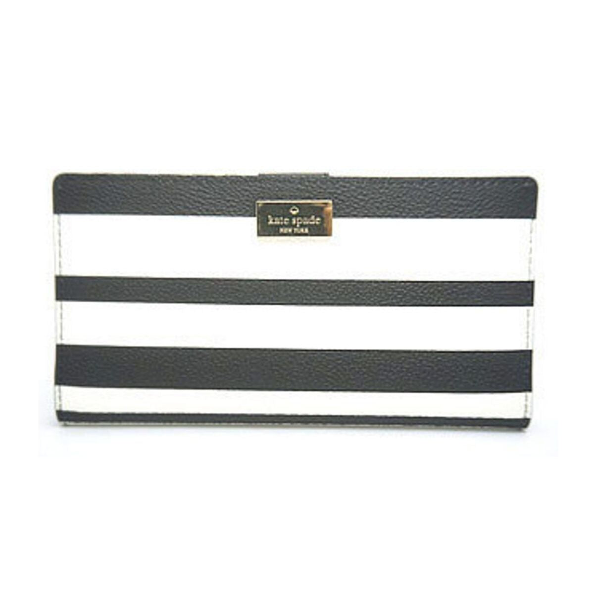 Hyde Lane Black and White Stripe Stacy Wallet