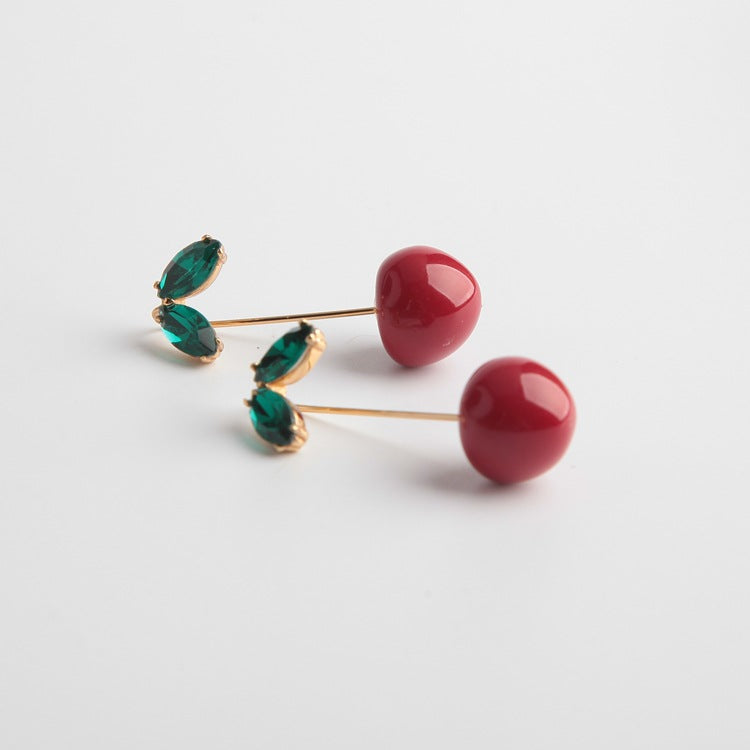 Ma Cherie Cherry Hanger Earrings
