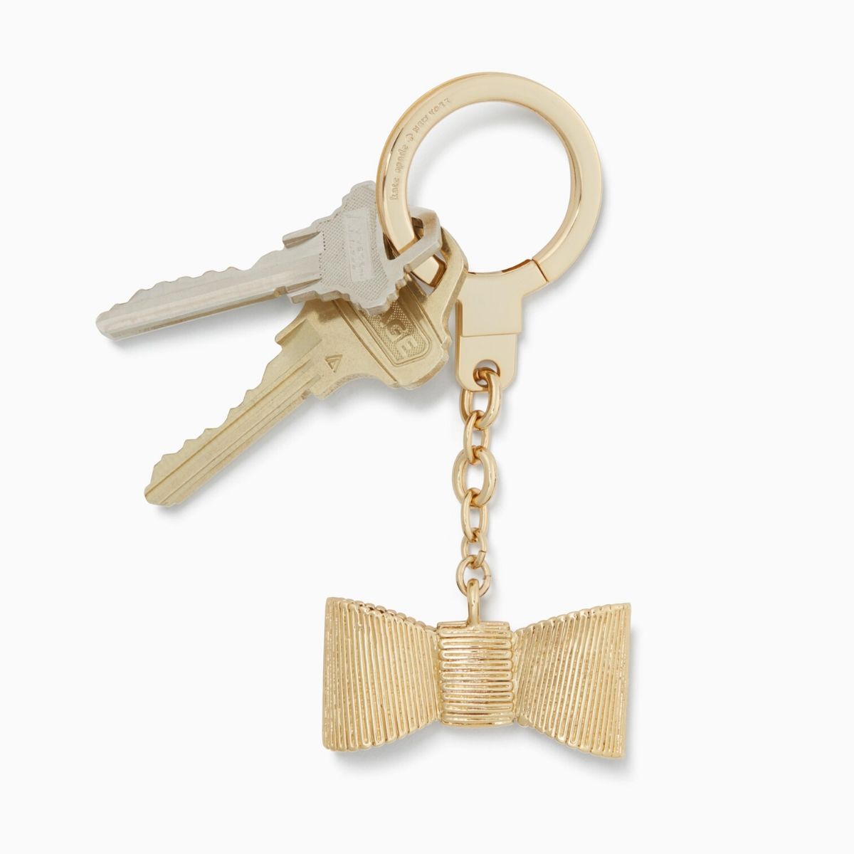 Metallic All Wrapped Up Bow Keychain