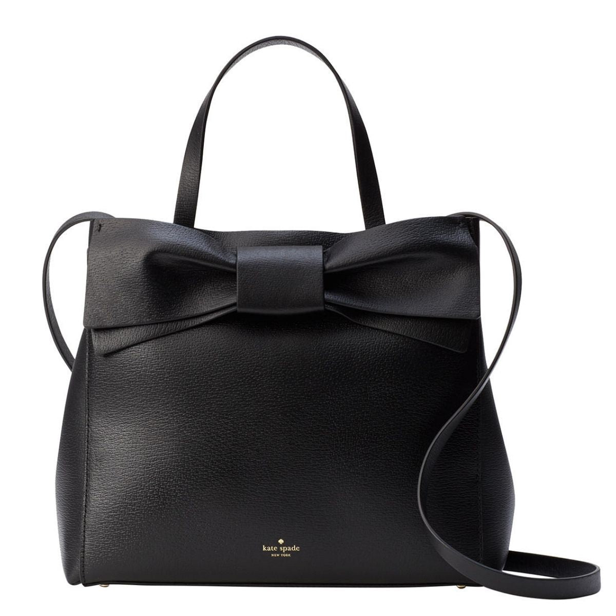 Olive Drive Brigette Bow Black Satchel Bag - Main Image
