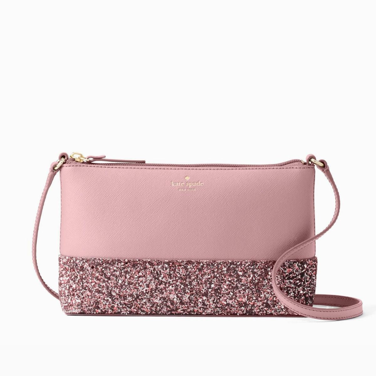 Kate Spade New York Ina Greta Court Glitter Crossbody Bag Top